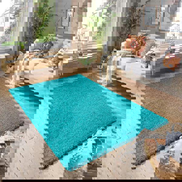 Smart Living Shaggy Rug - Teal