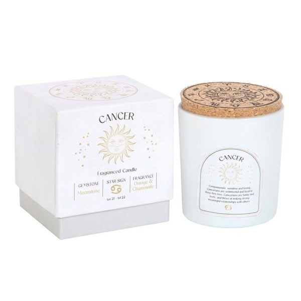 Serano Cancer Orange & Chamomile Gemstone Zodiac Candle