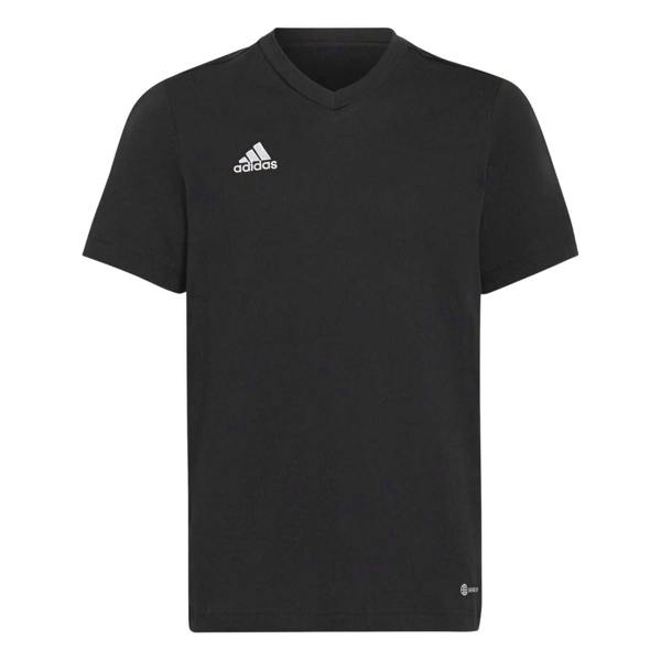 Adidas Childrens/Kids Entrada 22 V Neck T-Shirt - Black - 