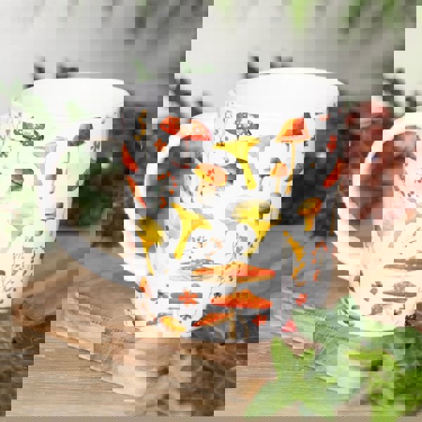 Serano All Over Mushroom Print Mug
