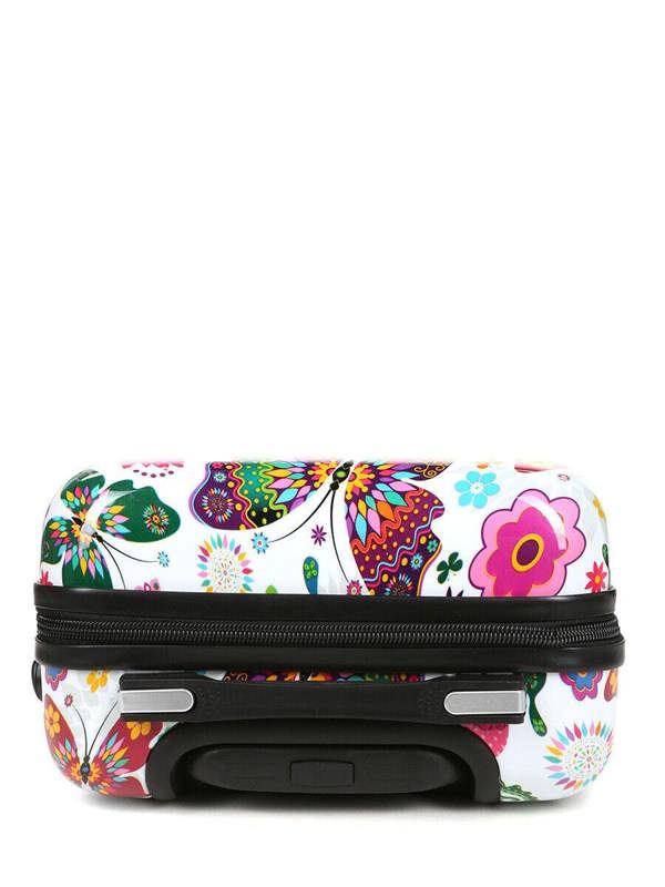 Snowball Hard Shell 4 Wheel Suitcase Print Luggage Cabin Travel Bag