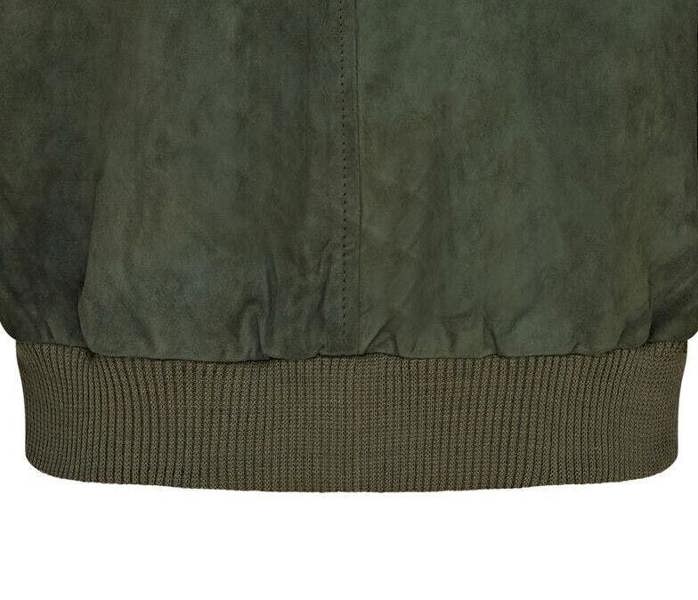 Infinity Leather Mens Soft Goat Suede MA-1 Varsity Bomber Jacket  - Dalian