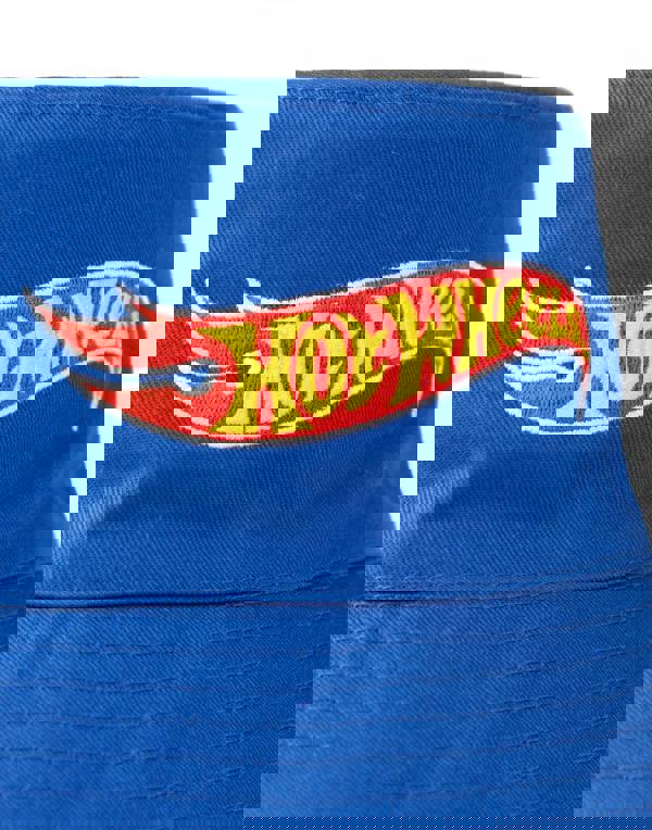 Hot Wheels Mens Multicoloured Logo & Checkerboard Reversible Bucket Hat (One Size)