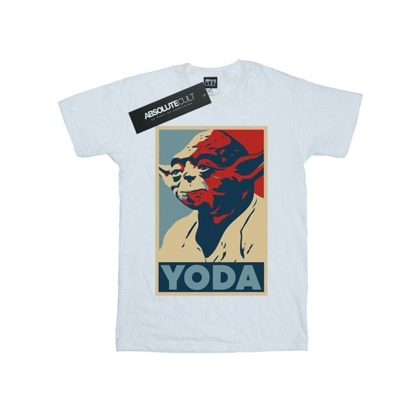 Star Wars Mens Yoda Poster T-Shirt - White