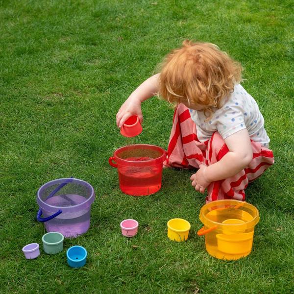 tickit SiliSoft® Round Stacking Cups (Rainbow)