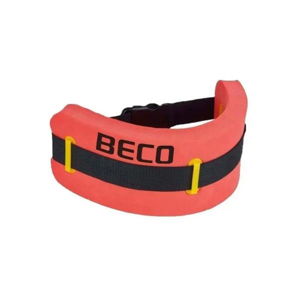 Beco red black dog collar with yellow accents, Swim Monobelt 4 sizes