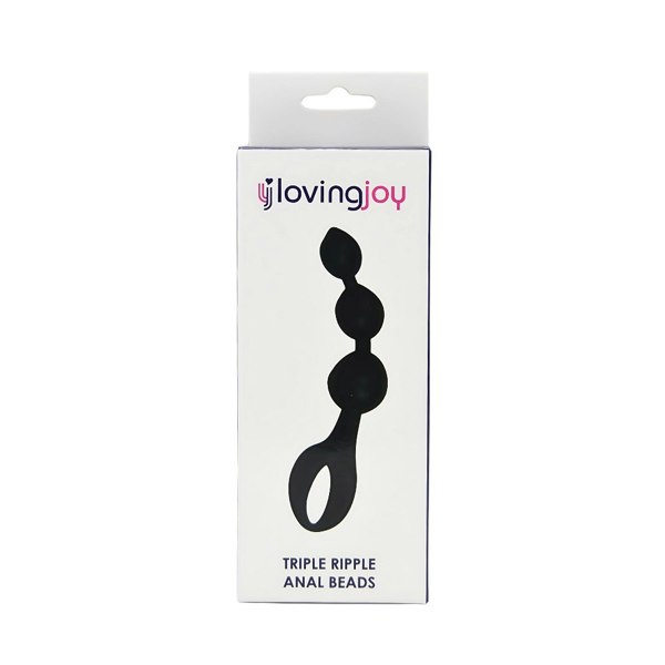Loving Joy Triple Ripple Beads-Black