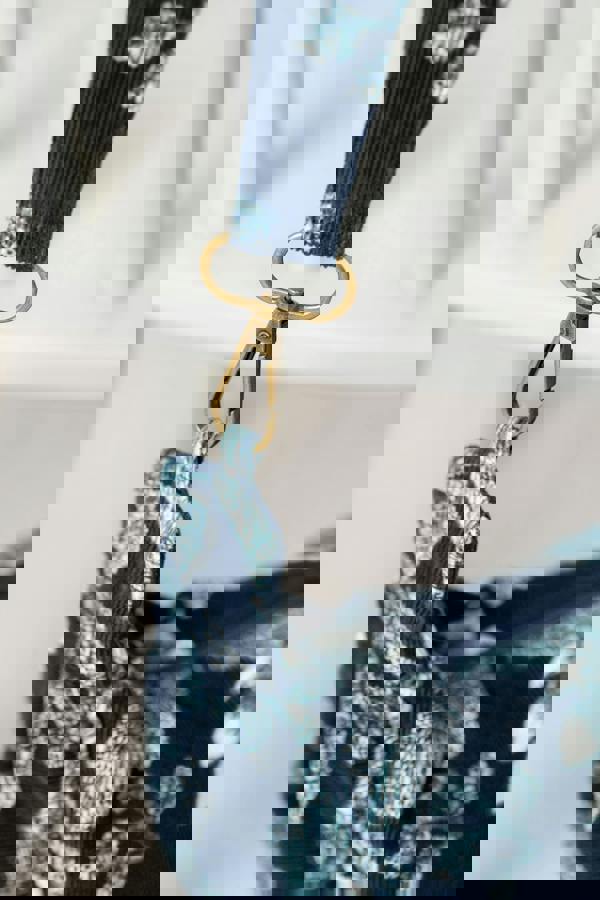 Lily & Me Harvest Print Cord Crossbody Bag Navy