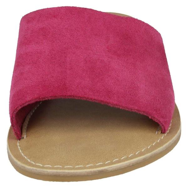 Leather Collection Ladies Leather Collection Flat Mule Sandals