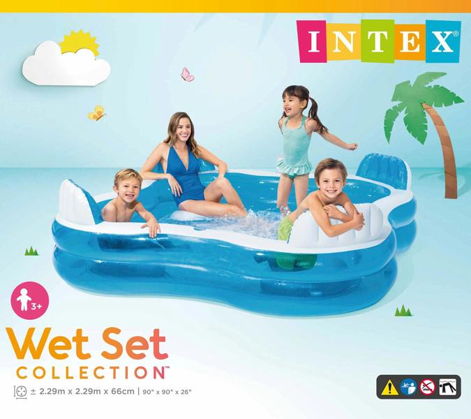 INTEX 90'' x 90'' Swim Centerª Family Lounge Pool