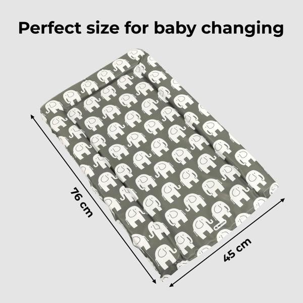 My Babiie Grey Elephants Changing Mat