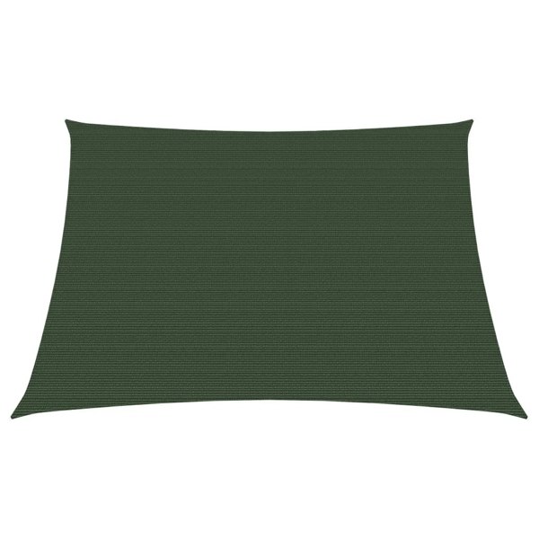 Berkfield Sunshade Sail 160 g/m�__ Dark Green 3/4x2 m HDPE