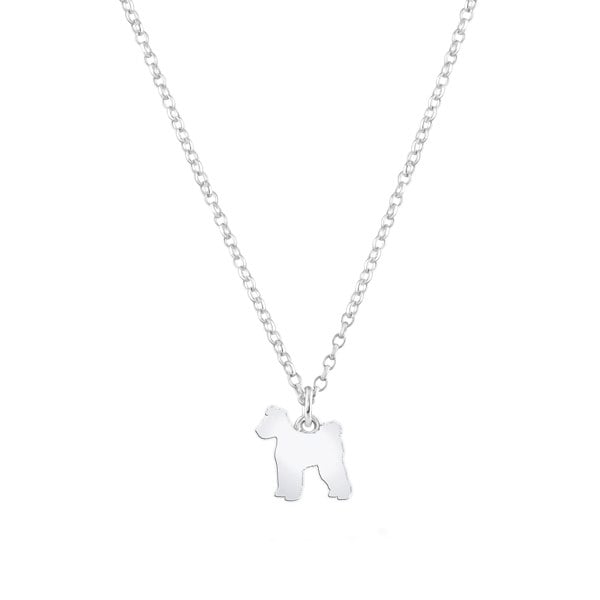 Mylee London Hungarian Pumi Silhouette Silver Necklace - Personalised