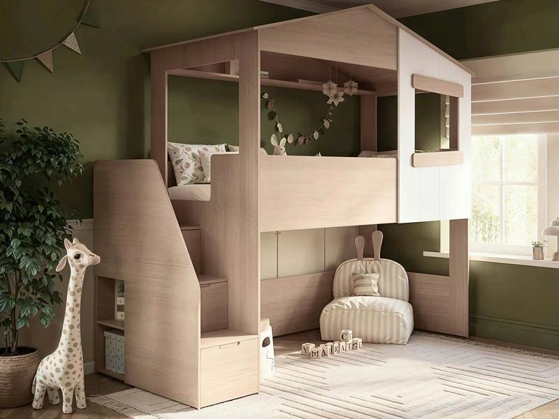 Flair Dreamland House Staircase Midsleeper Oak