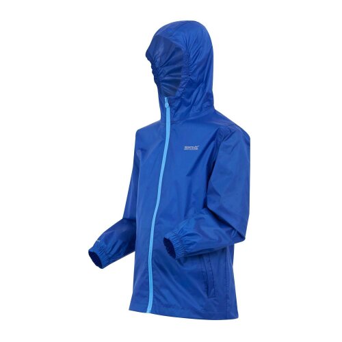 Regatta Great Outdoors Childrens/Kids Pack It Jacket III Waterproof Packaway Black - Olympian Blue/Elysium Blue - 3-4 Years - Olympian Blue/Elysium Blue - 100% Polyamide
