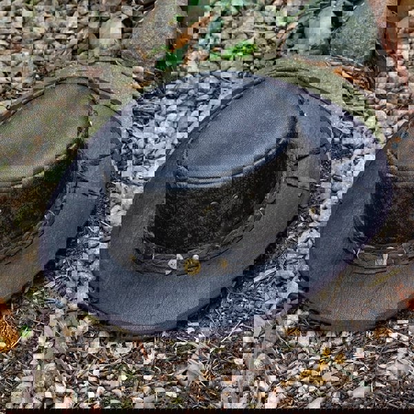 wombat the distressed foldbale fullgrain unisex leather hat