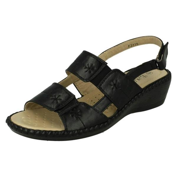 Eaze Ladies Eaze Casual Open Toe Sandals