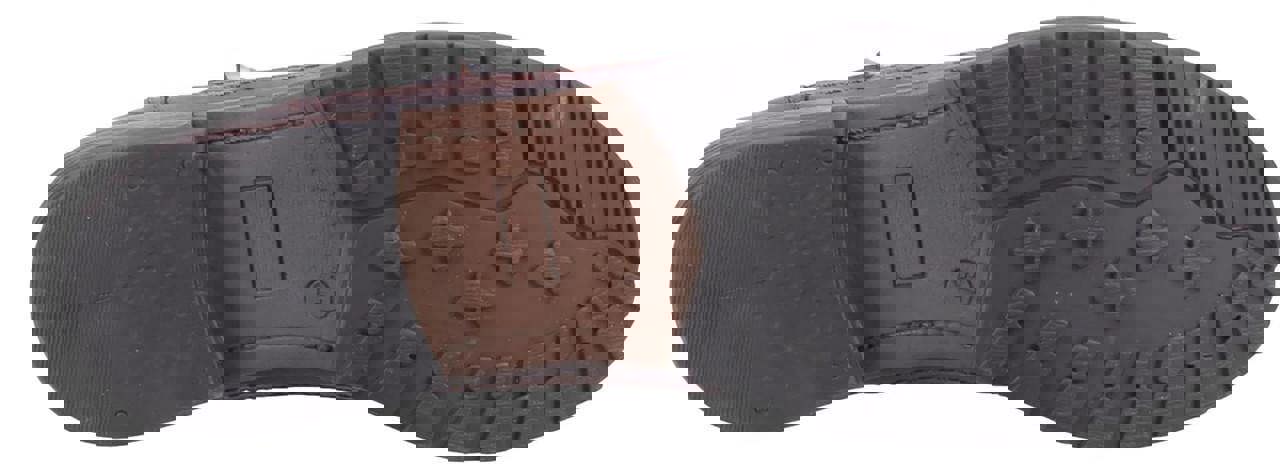 Cotswold Laverton Womens Waterproof Classic Pull On Leather Ankle Boots, close-up view of the outsole showing the tread pattern for traction and durability.