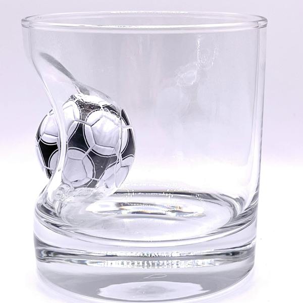 Personalised Football Whisky Glass - lifestyle shot