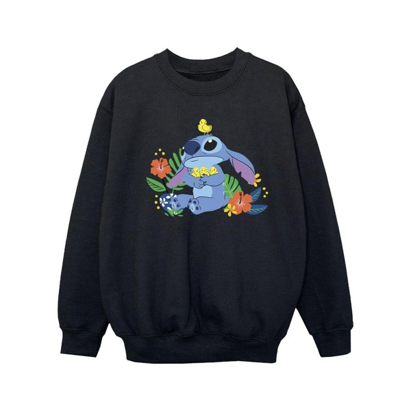 Disney Girls Lilo & Stitch Birds Sweatshirt - Black