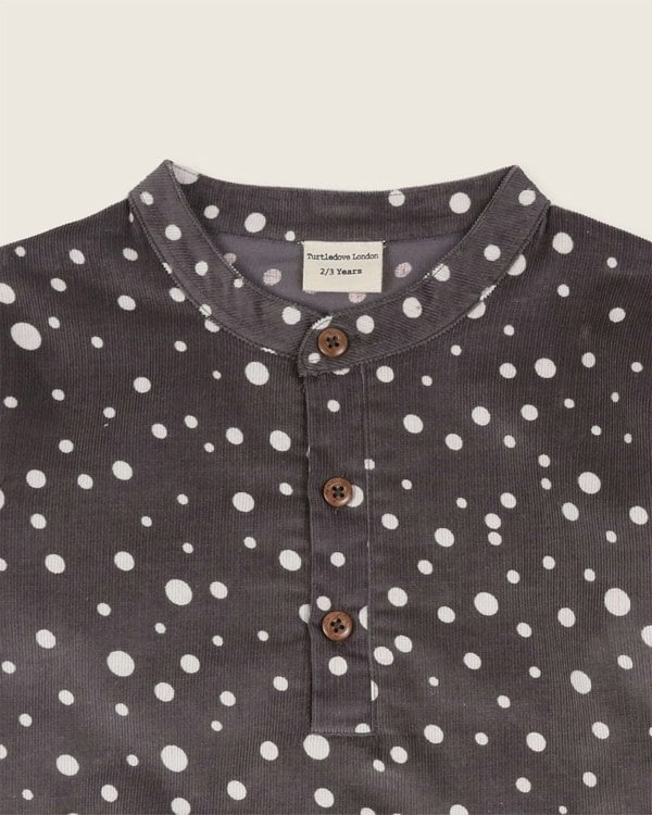 organic cotton Grey Abstract Spot Print Shirt - image 3