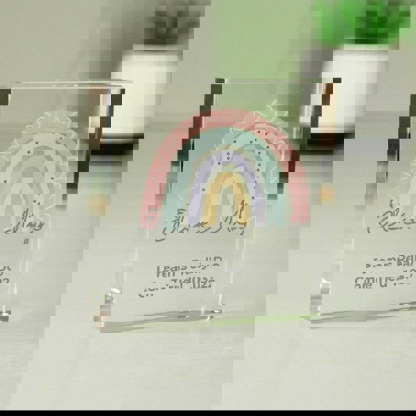 Personalised Memento Company Personalised Rainbow Crystal Token