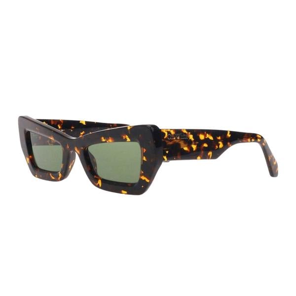 Off White Aurora Mottled Sunglasses - Havana/Green - 