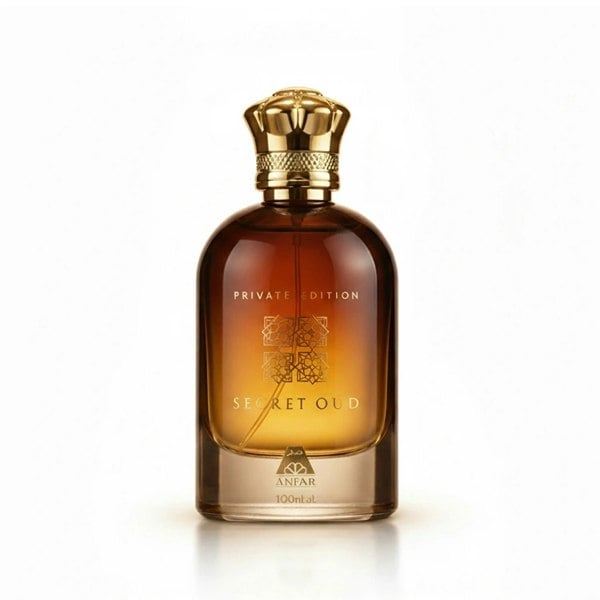 Anfar Secret Oud Private Edition 100ml EDP standing bottle shot