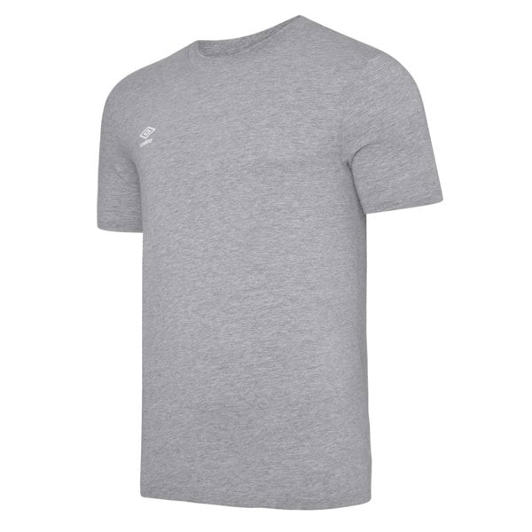 Umbro Mens Club Leisure T-Shirt - Light Grey Marl