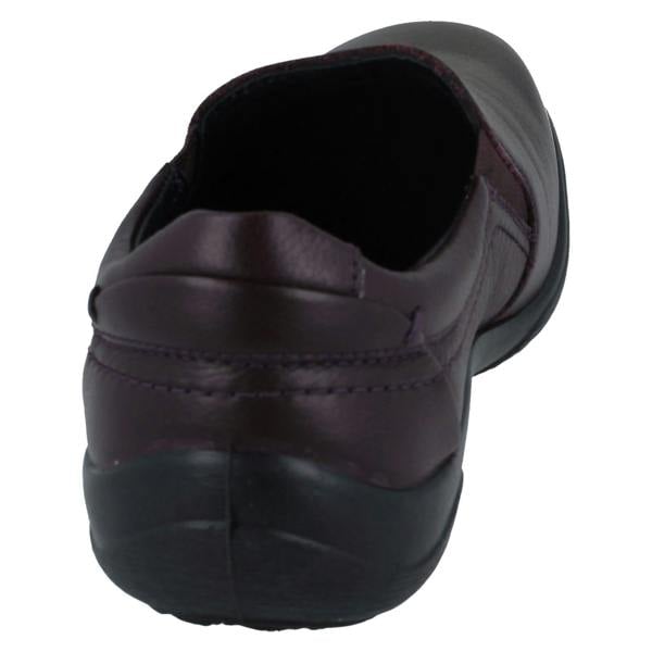 Padders Ladies Padders Leather Slip On Extra Wide Dual Fitting Formal Shoes Nico