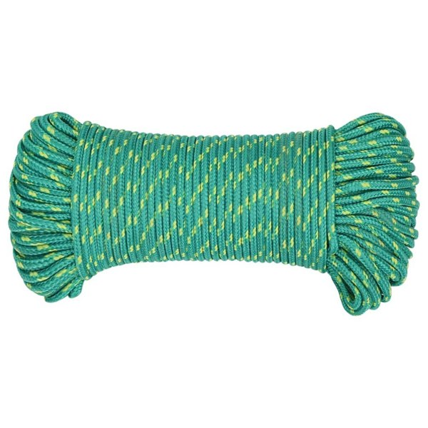 Berkfield Boat Rope Green 3 mm 100 m Polypropylene