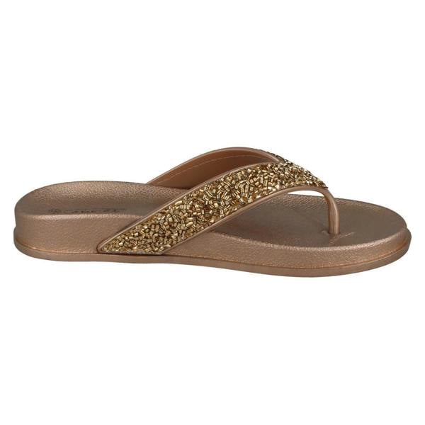 Spot On Ladies Spot On Glittery Toepost Flip Flops F00246