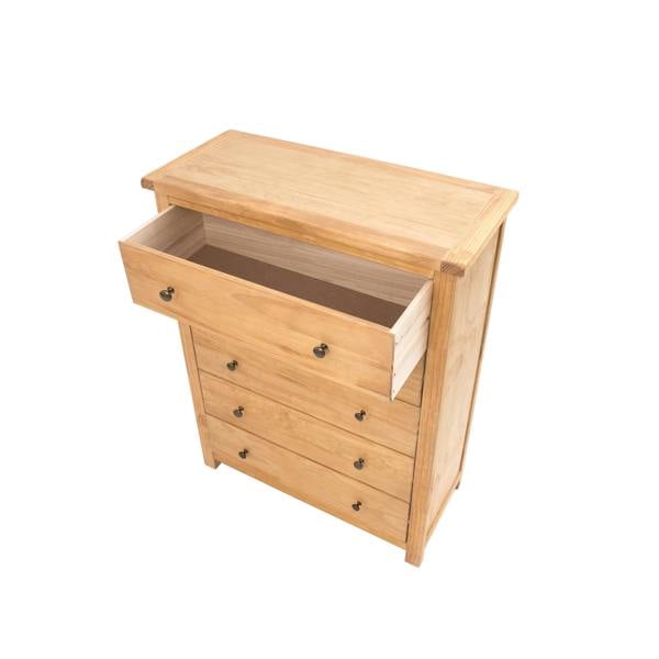 Cabinet Bits Lugo 5 Drawer Chest of Drawers Brass Knob