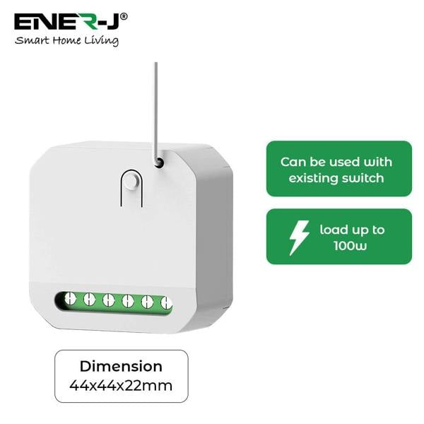 ENER-J Dimmable + Wi-Fi 1A Mini Receiver With BG GRID SWITCH