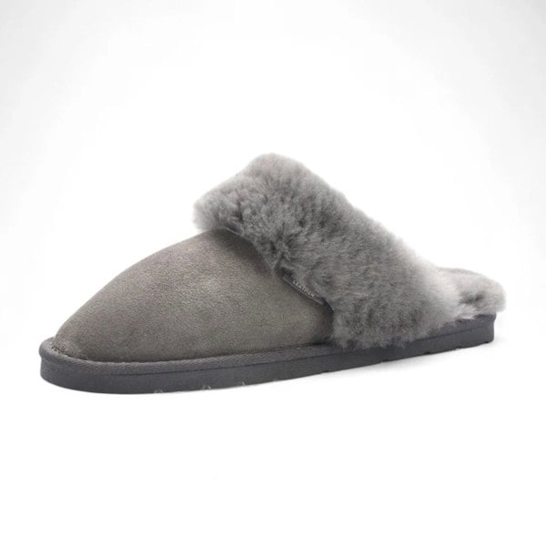 Infinity Leather Luna - Women's Sheepskin Suede Mule Slippers