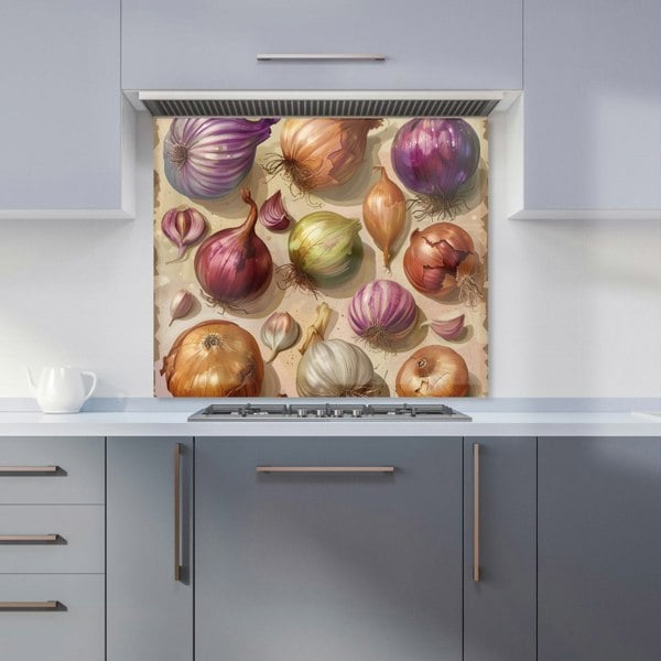 Warren Reed - Designer Varieties of Onions and Garlic Kitchen Splashback