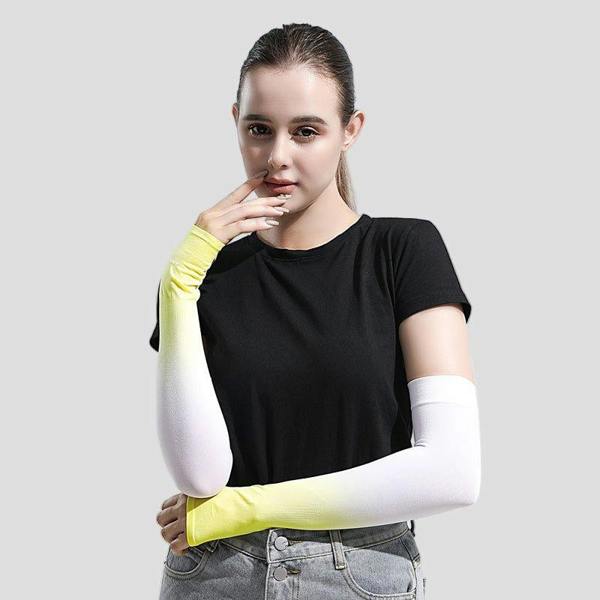 Anniou Ombre UPF 50+ Arm Sleeves - Yellow
