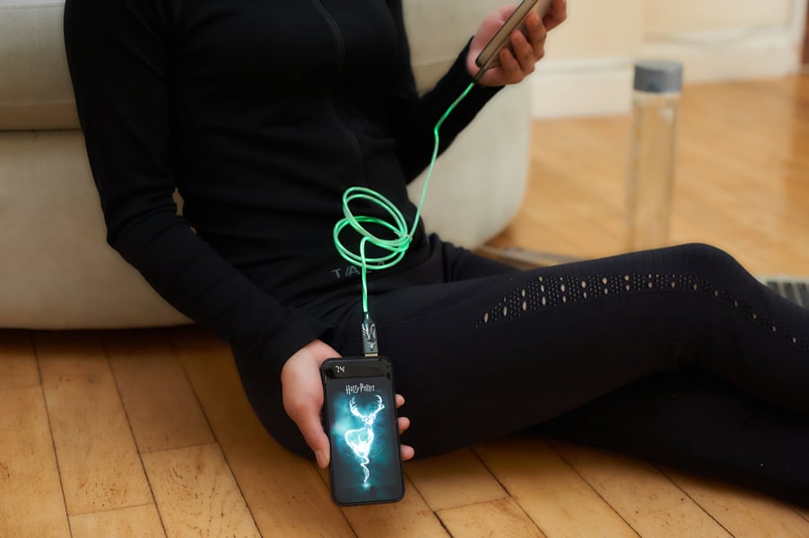 Lazerbuilt | Harry Potter Patronus Light-Up Power Bank 10,000mAh