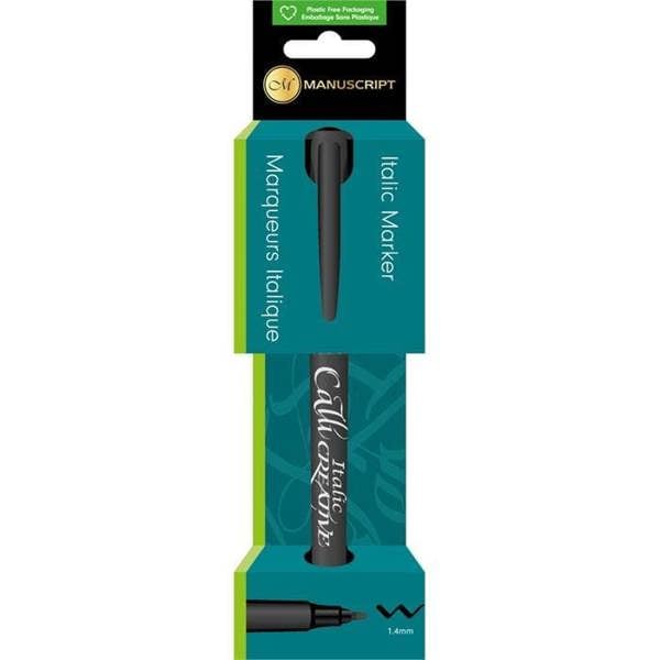 Callicreative Italic Markers - Black - Extra Broad 4.8mm.
