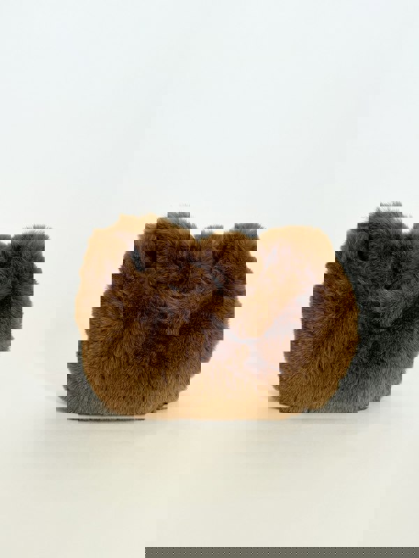 SVNX Faux Fur Soft Grab Bag in Brown