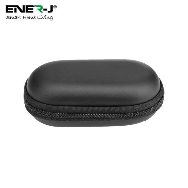 ENER-J Wireless Bluetooth Sports Earbuds, CVC 6.0 Noise Reduction, Built-In Mic, 4 Hour Playtime, IPX4 Waterproof, Power Display
