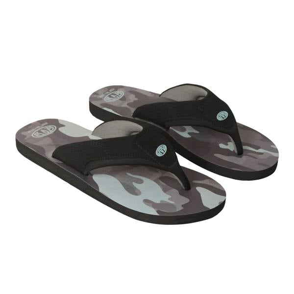 Animal Mens Jekyl Recycled Flip Flops - Medium Grey - 