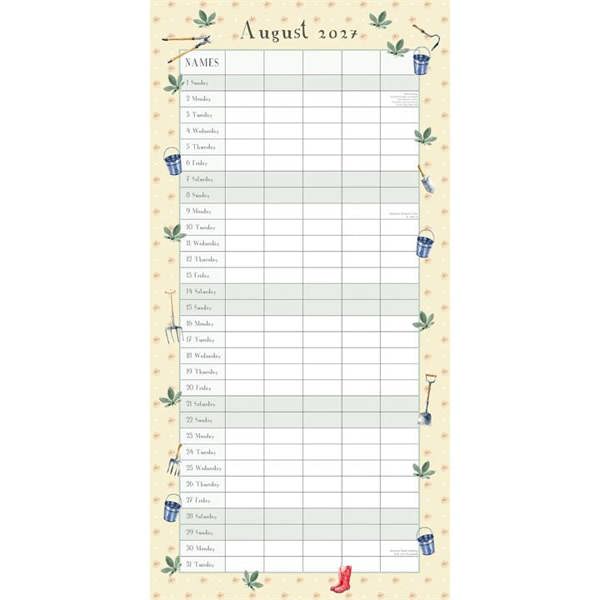 Garden Family Organiser 2027, Family Planners, Month To View, Lifestyle, Gift