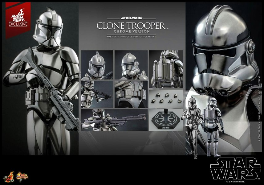 Hot Toys Star Wars Clone Trooper Chrome Version 1:6 Scale Hot Toys 910741