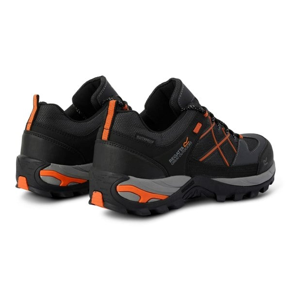 Regatta Mens Samaris III Low Walking Shoes - Granite/Blaze Orange