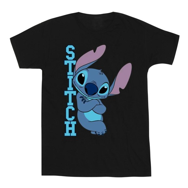 Disney Mens Lilo And Stitch Posing T-Shirt - Black