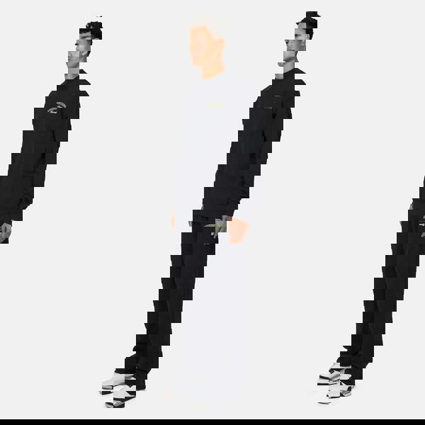 Good For Nothing  Black Graphic Back Print Crew Neck Sweatshirt - Black Image 4