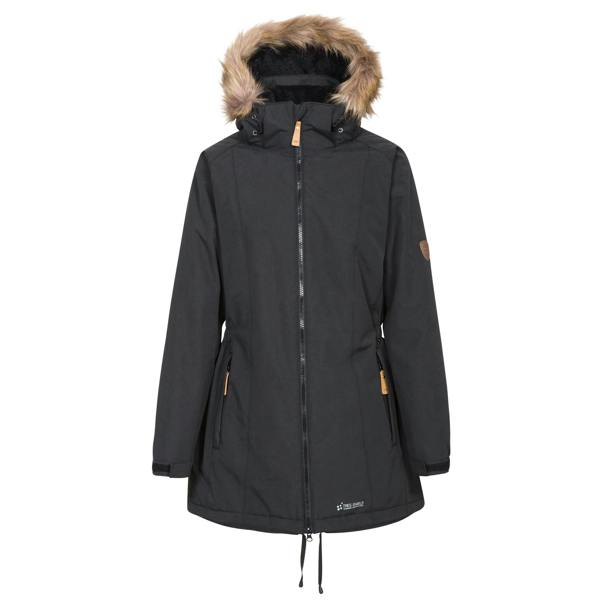 Trespass Womens/Ladies Celebrity Insulated Longer Length Parka Jacket - Black