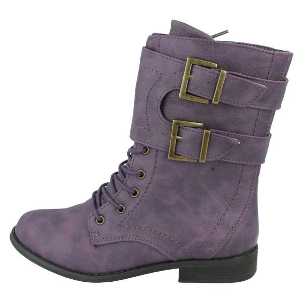 Spot On Girls Spot On Boots With Buckle Design