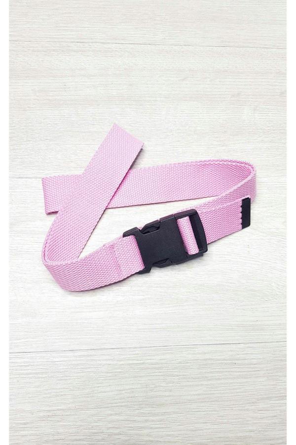 Ally Fabric Buckle Belt - Pink